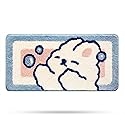 Molesun Rabbit Bathroom Rug Mat, Extra Soft and Absorbent Cute Bath Rugs, Machine Wash Dry, Animal Non-Slip Carpet Mat for Tub, Shower, and Bath…