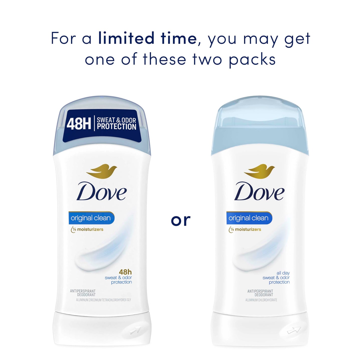 Dove Antiperspirant Deodorant, Original Clean, 2.6 oz Beauty and Personal Care Dove