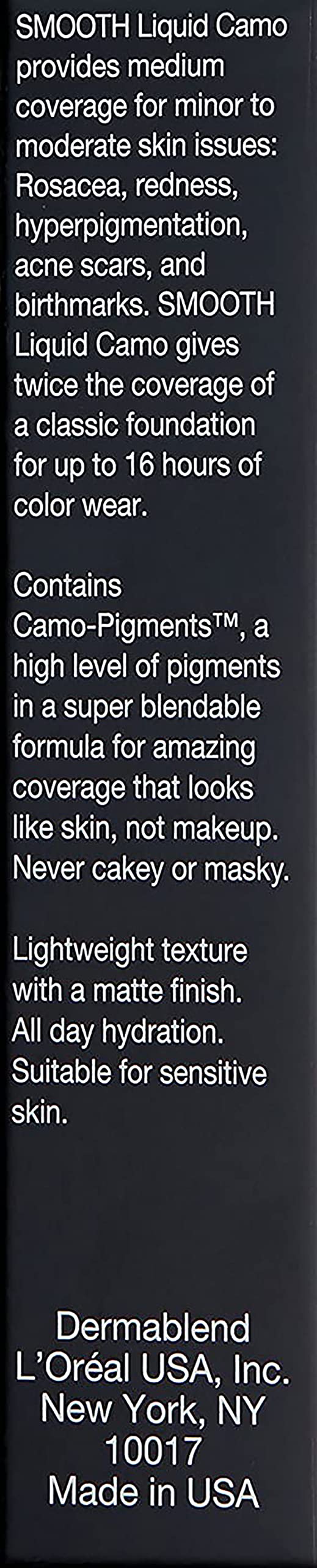 Dermablend Smooth Liquid Foundation with SPF 25, 1 Fl. Oz, 40N Chestnut, For Medium Skin with Neutral Undertones