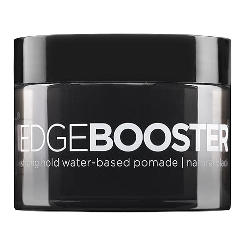 Style Factor EDGE BOOSTER HIDEOUT Water-Based Pomade | Strong Hold & Instant Gray Coverage | Slick Styling for Flyaways, Edges & Roots | High Shine