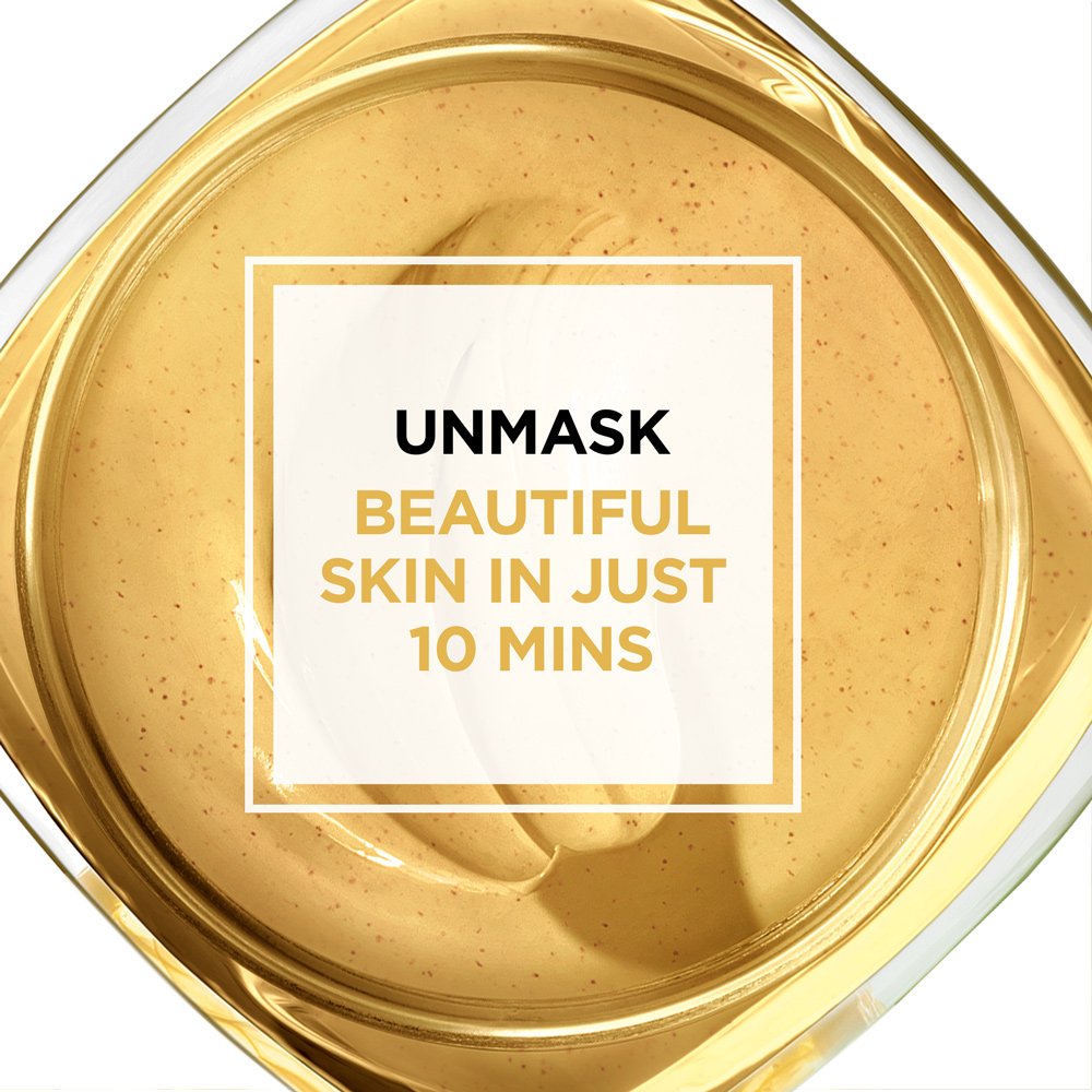 L'Oreal Paris Skincare Pure Clay Face Mask with Yuzu Lemon for Rough Skin to Clarify & Smooth, Clay Mask, at home face mask, 1.7 oz.