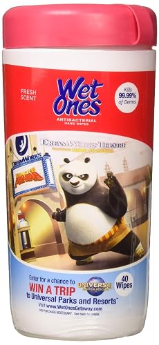 WET ONES Antibacterial Hand Wipes, Fresh Scent 40 ea (Pack of 12)