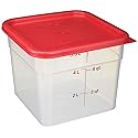 Cambro 6SFSPP190 Translucent Food Container With Lid, 6-Quart