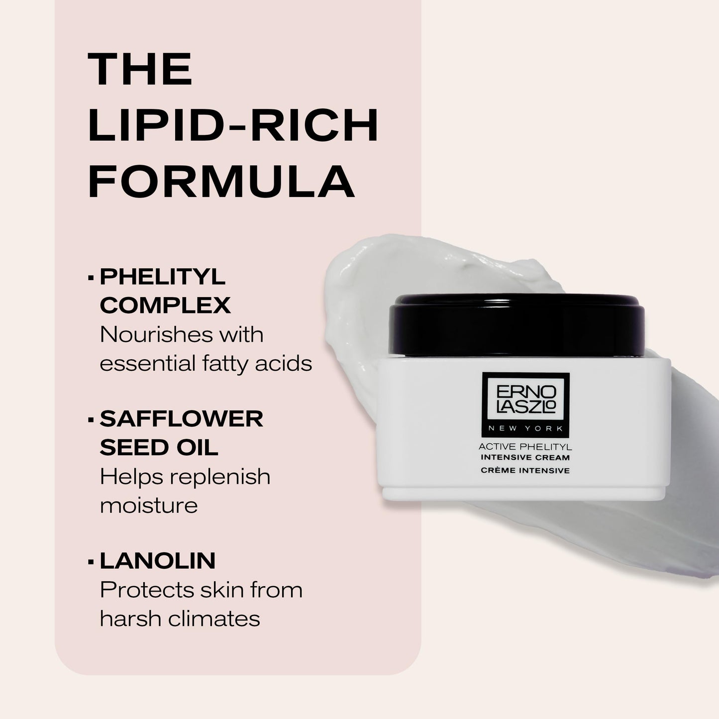 Erno Laszlo Active Phelityl Intensive Cream, All-Purpose 24-Hour Dry Skin Cream, Face Cream to Protect Skin’s Natural Moisture, Hydrate & Balance pH