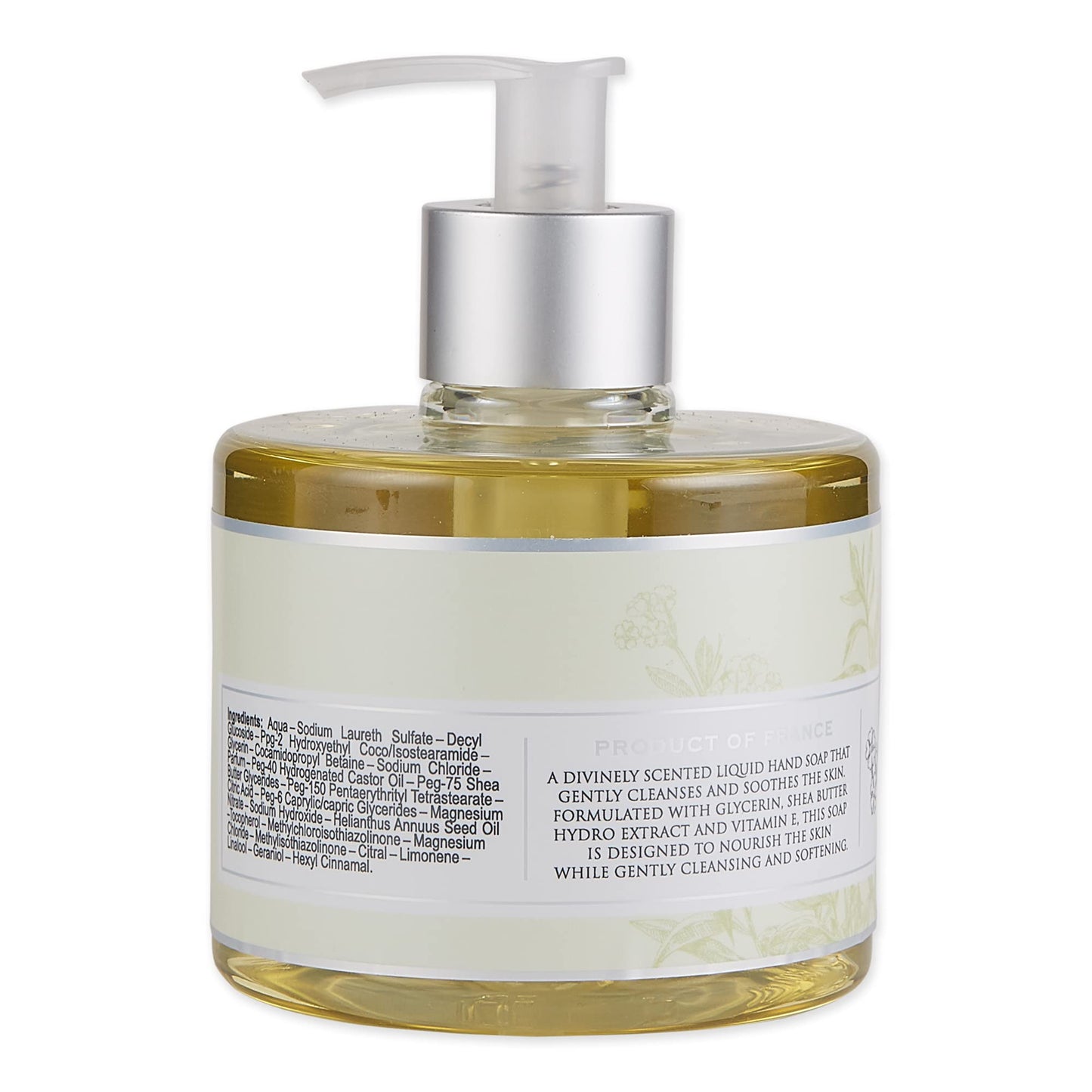 Pre de Provence Collection Liquid Hand Soap, Sooths & Softens while Cleansing, Enriched with Shea Butter, Vitamin E & Glycerin, Soft & Soothing, 11 fl