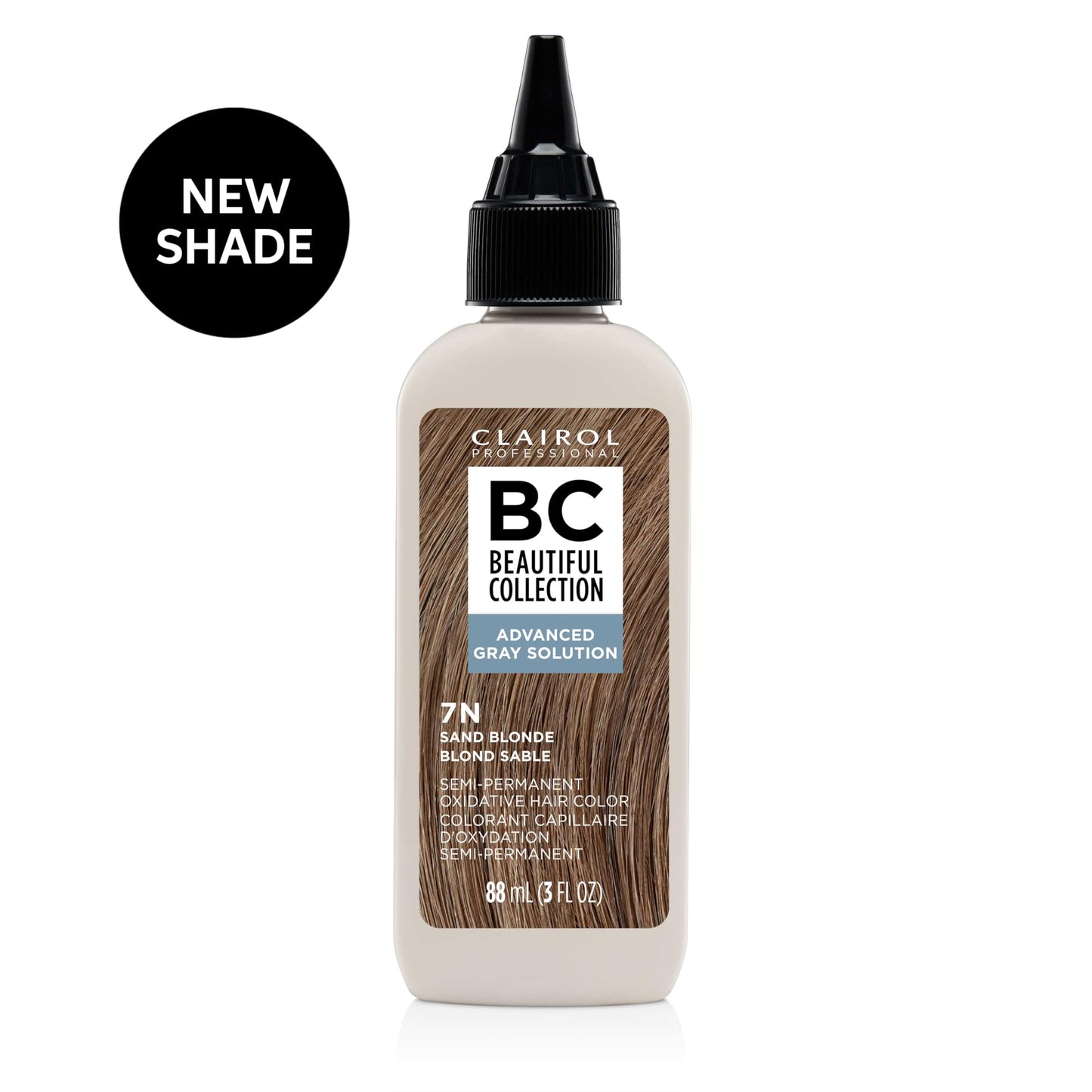 Clairol Professional Beautiful Collection Advanced Gray Solutions, 7N Sand Blonde, 3 oz. Beauty and Personal Care Clairol Professional