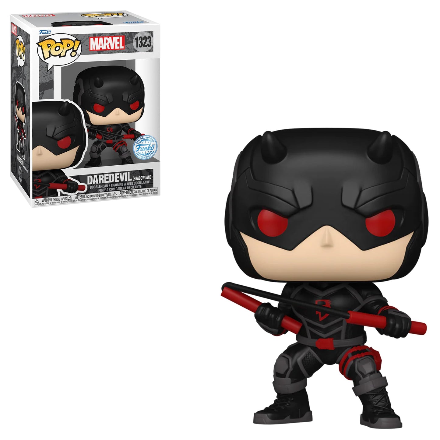 Funko Pop! Marvel - Daredevil (Shadowland) Bobblehead Figure (Entertainment Earth Exclusive)