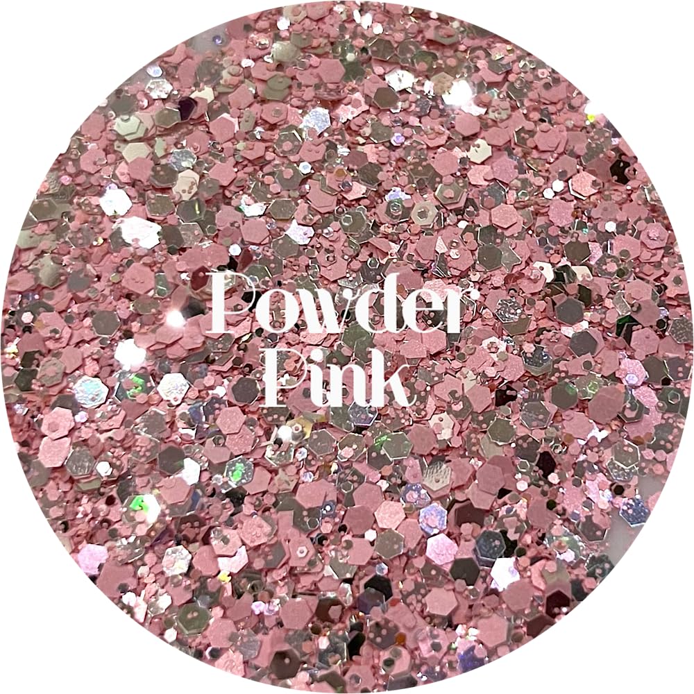 Pink Polyester Glitter | Craft Glitter | Glitter for Arts & Crafts | Tumblers | Cosmetics | Nails | Epoxy Resin Art | Slime | DIY | Body Glitter | 1