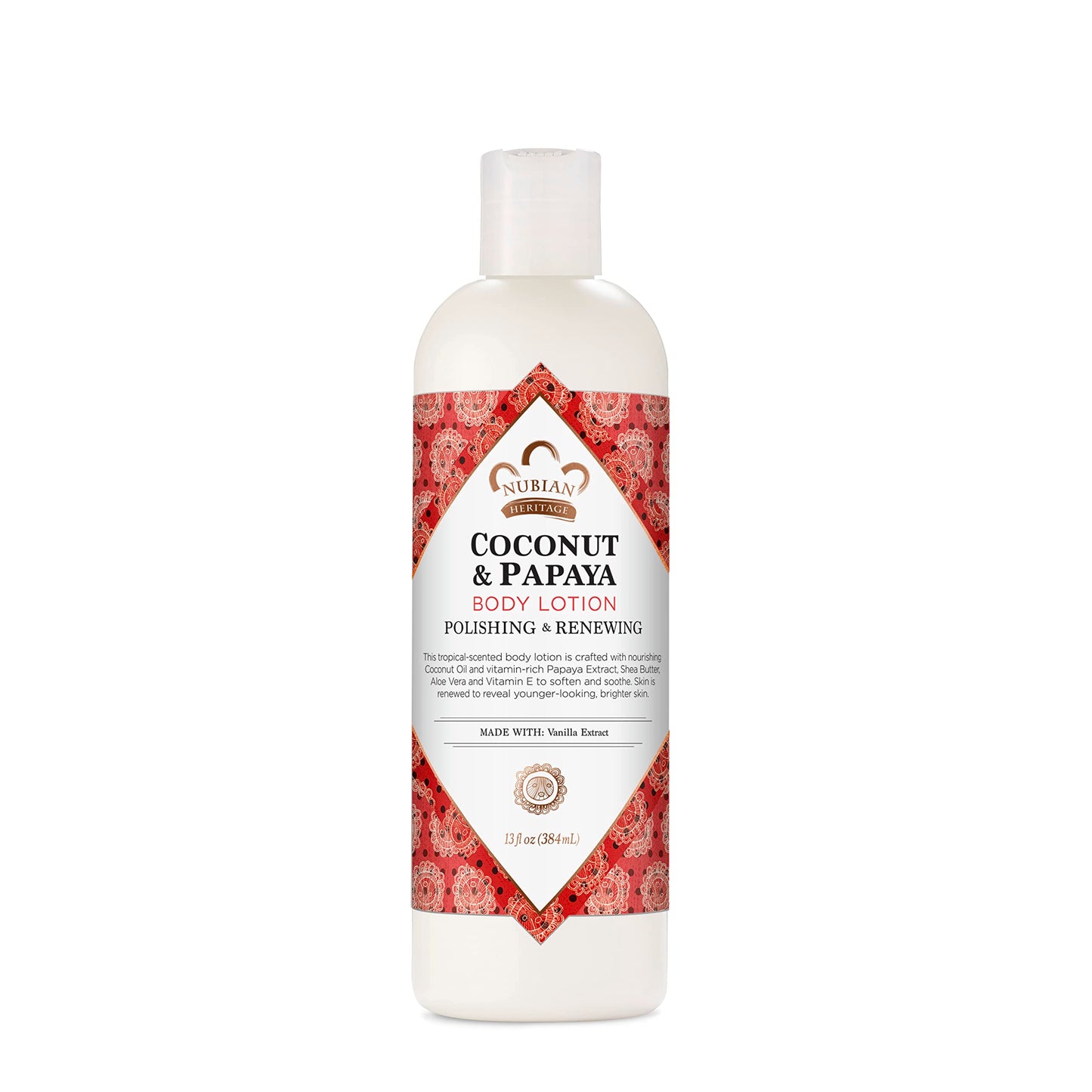 Nubian Heritage Body Lotion Coconut and Papaya For Dry Skin Paraben Free, 13 oz Beauty & Personal Care Nubian Heritage