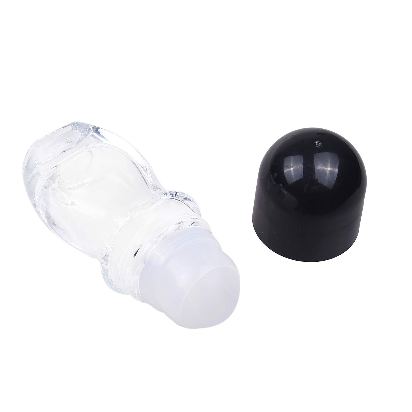 2 Pack Deodorant Glass Rollers - Empty Rollerball Bottles, Roll on Bottles for Oils, Sunscreen Roller Applicator, Essential Oil Roller Bottles