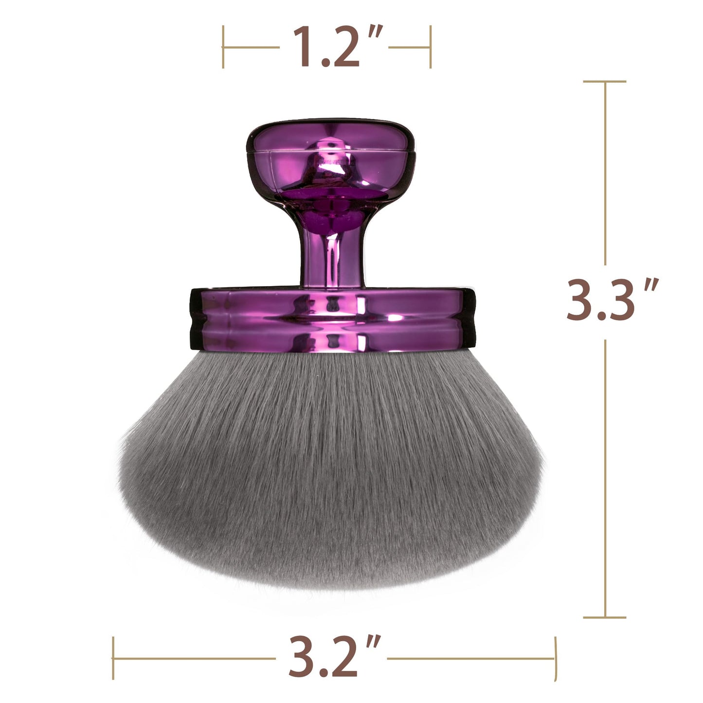 Blend & Blur Large Body Makeup Brush 3.2inch Wide Round Head Kabuki Brush Beauty and Personal Care BABYSHEEP
