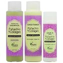 Ogoyi Cosmetics Pistachio & Collagen Shampoo + Conditioner + Leave in Crme Set - Strengthening, Nourishing - Dry Hair - 3 Count