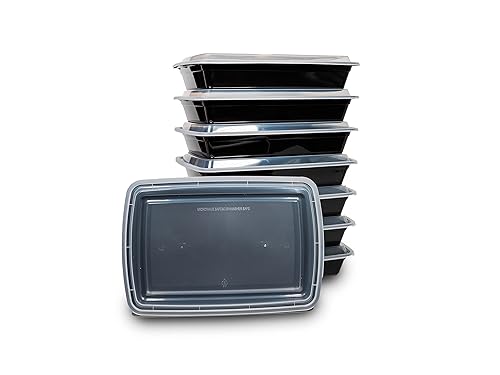 DHG PROFESSIONAL 50 sets Rectangle 58oz Meal Prep Containers with lids Microwavable Food Container Plastic BPA Free Rectangle