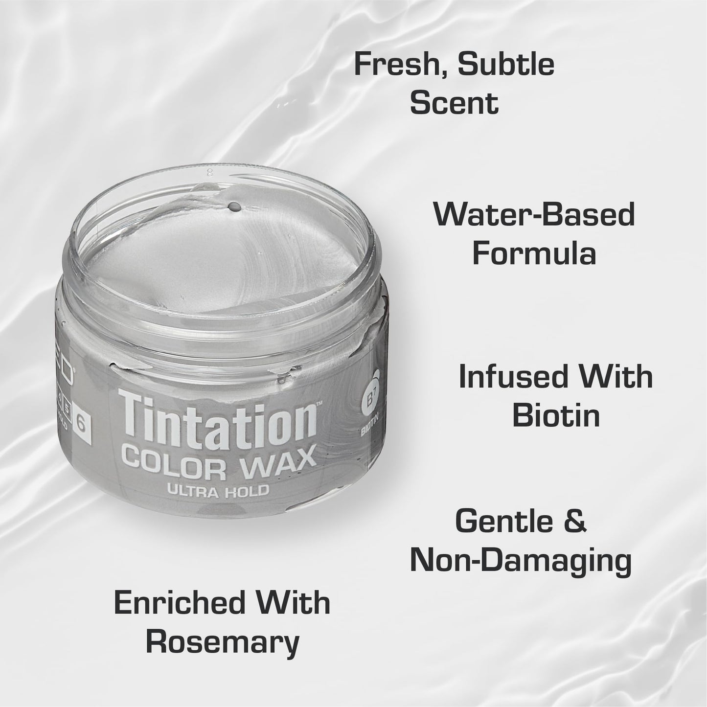 Red by Kiss Tintation Temporary Hair Color Wax - Vivid Instant Color, Ultra Hold, Water & Sweat Resistant, Curly Hair Safe, Non-Drying & Damage-Free