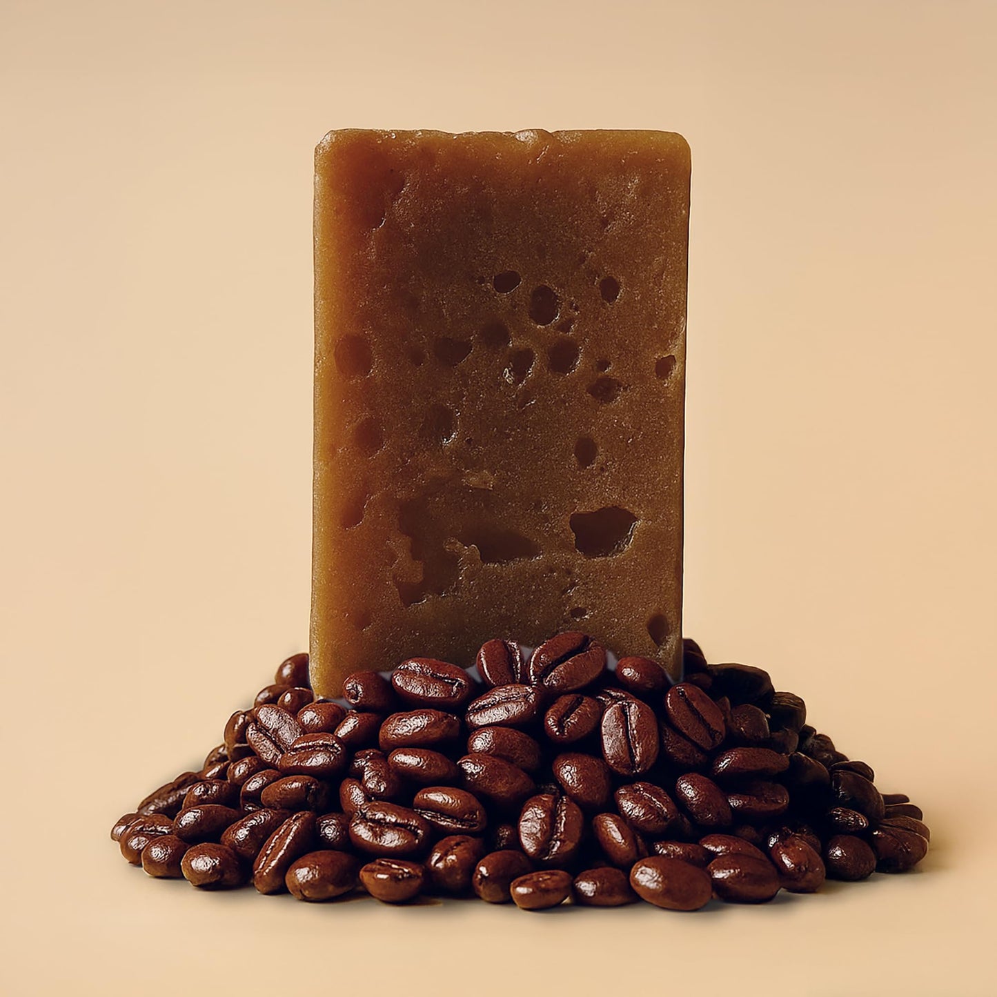 T.Taio Coffee Esponjabon Soap Sponge - Cleansing Shower Scrubber - Cleaning Bath Wash Scrub - Oil Removal - Massage & Lather Foot, Elbow, & Face