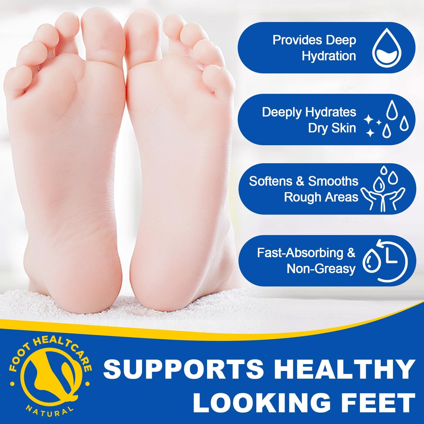 60% Urea Cream Stick plus 2% Salicylic Acid, Maximum Strength Urea Foot Cream Callus Remover for Dry Cracked Heels, Hands, Knees,Exfoliating Beauty and Personal Care flasture
