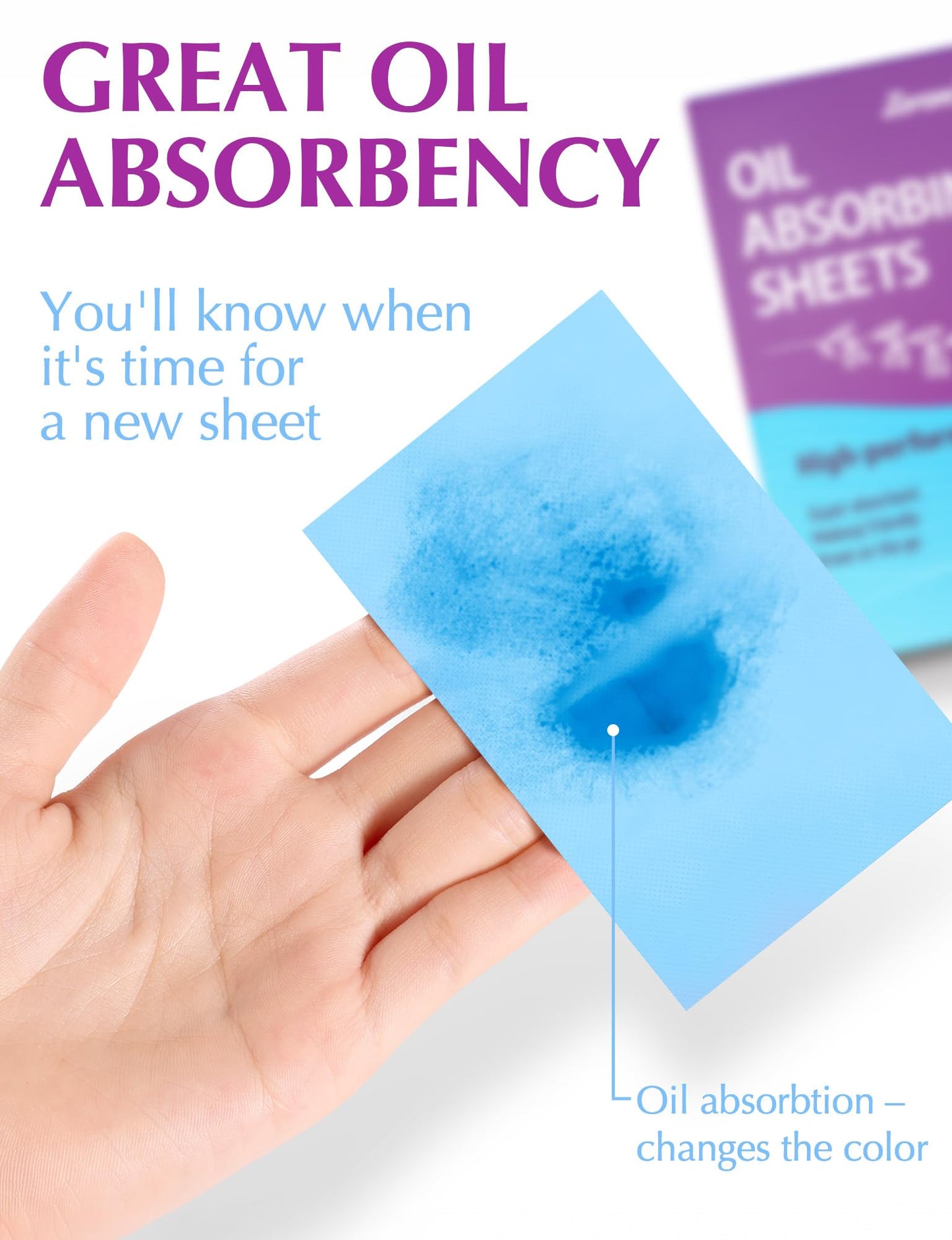 High-Performance Oil Absorbing Sheets for Face - 3 pack (150 sheets) - Makeup Friendly Blotting Papers for Oily Skin - Oil Blotting Sheets for Face Beauty and Personal Care ZOROM'S