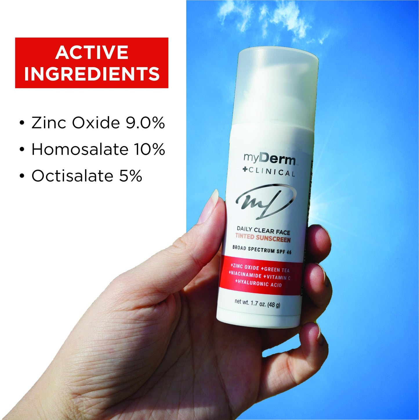 Myderm - Twin Pack Clinical SPF 46 Tinted Zinc Sunscreen Lotion