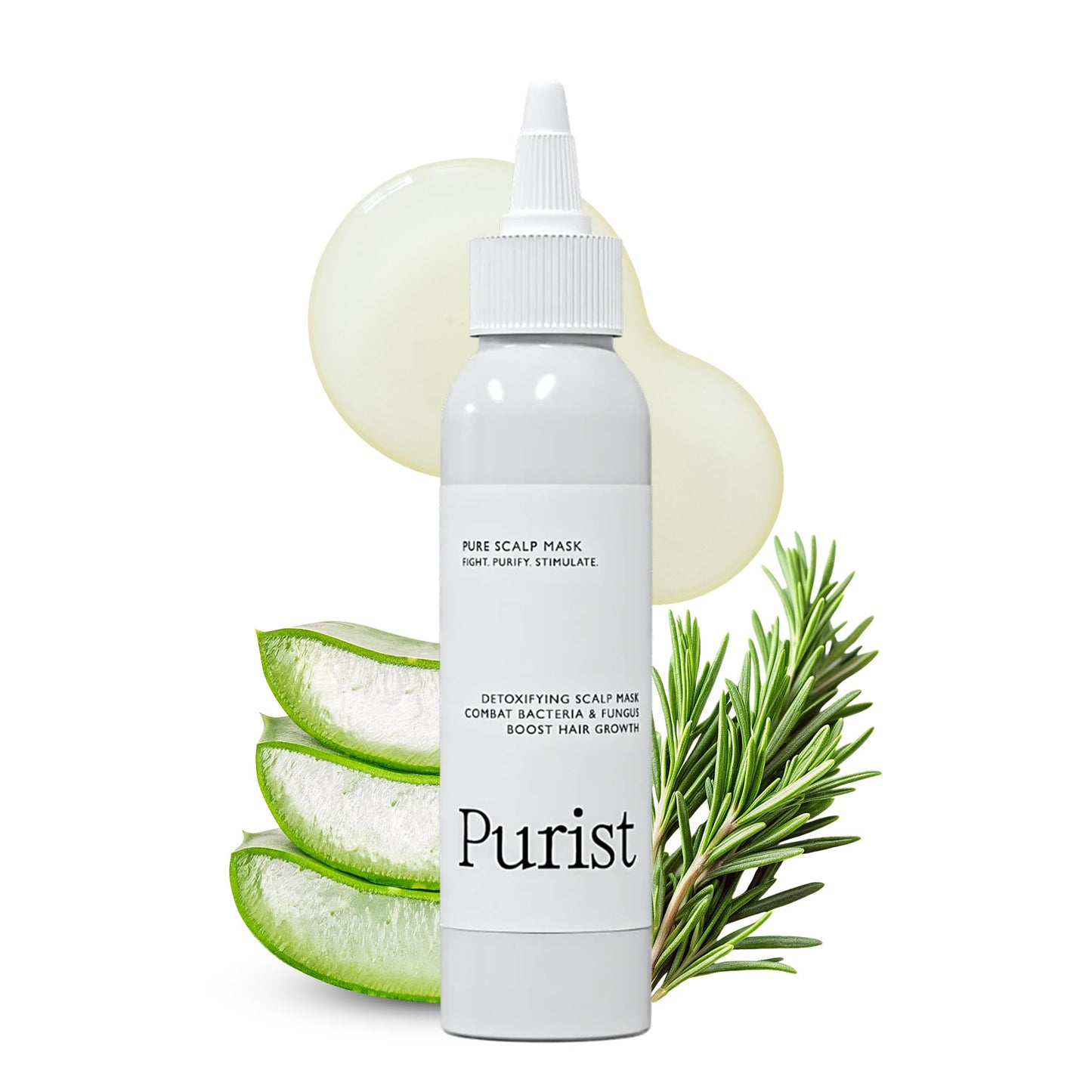 Antifungal Antibacterial Scalp Mask - Boost Hair Growth - Natural Detoxifying Treatment - Nourish with Aloe, Neem, Rosemary, Apple Cider Vinegar