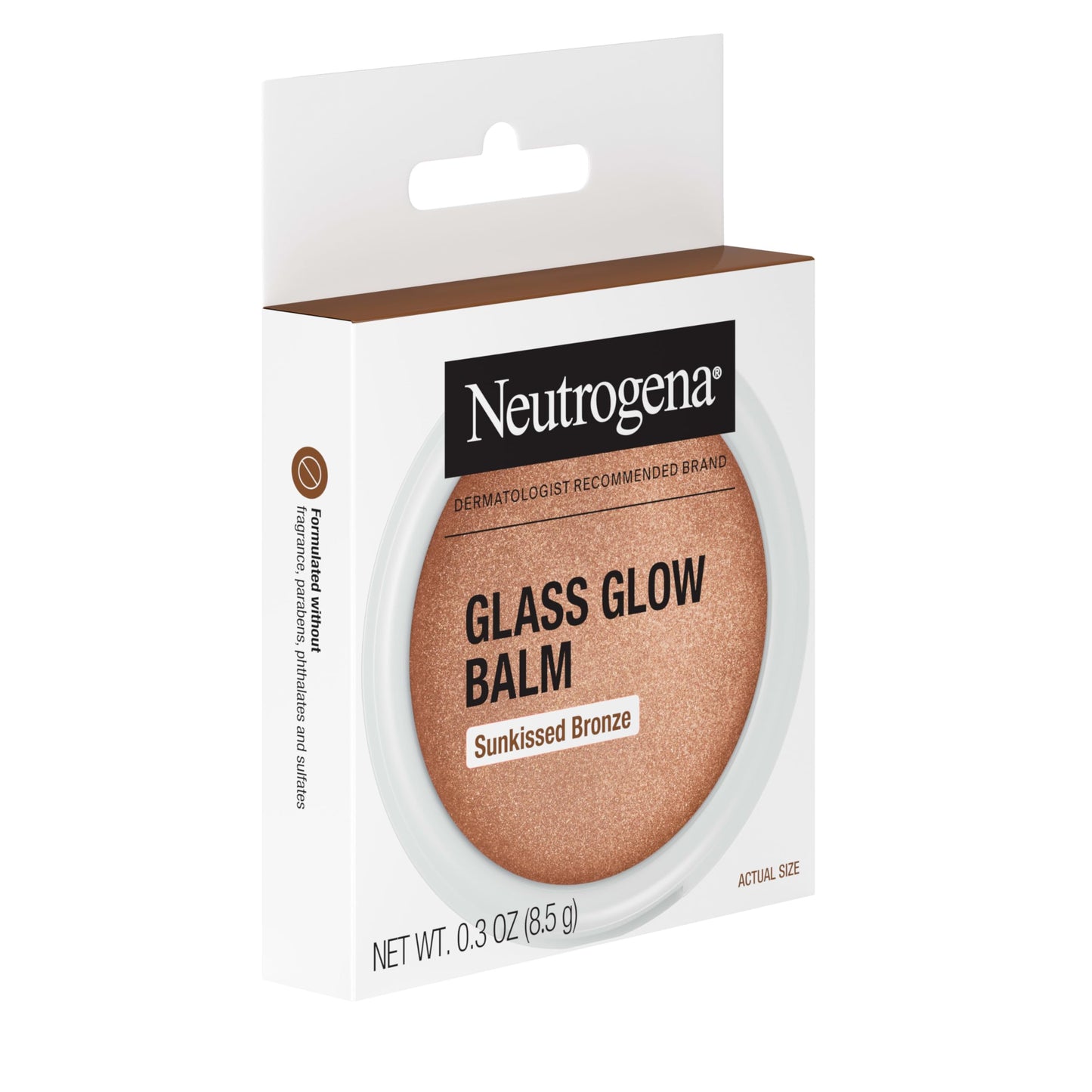 Neutrogena Glass Glow Balm Sunkissed Bronze, Balm Makeup for Dewy Radiant Skin, 0.3 oz