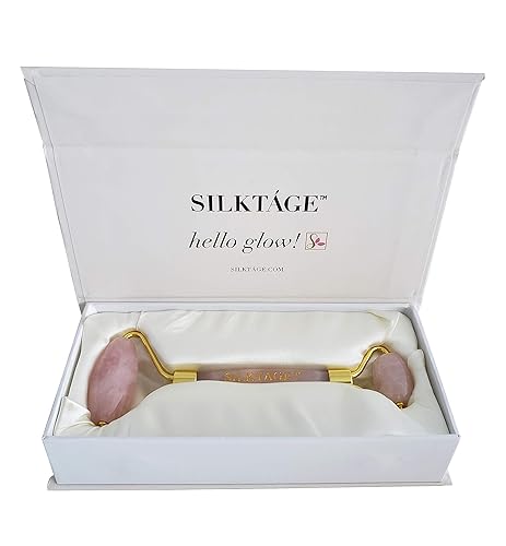 SILKTA?GE ROSE QUARTZ FACIAL ROLLER