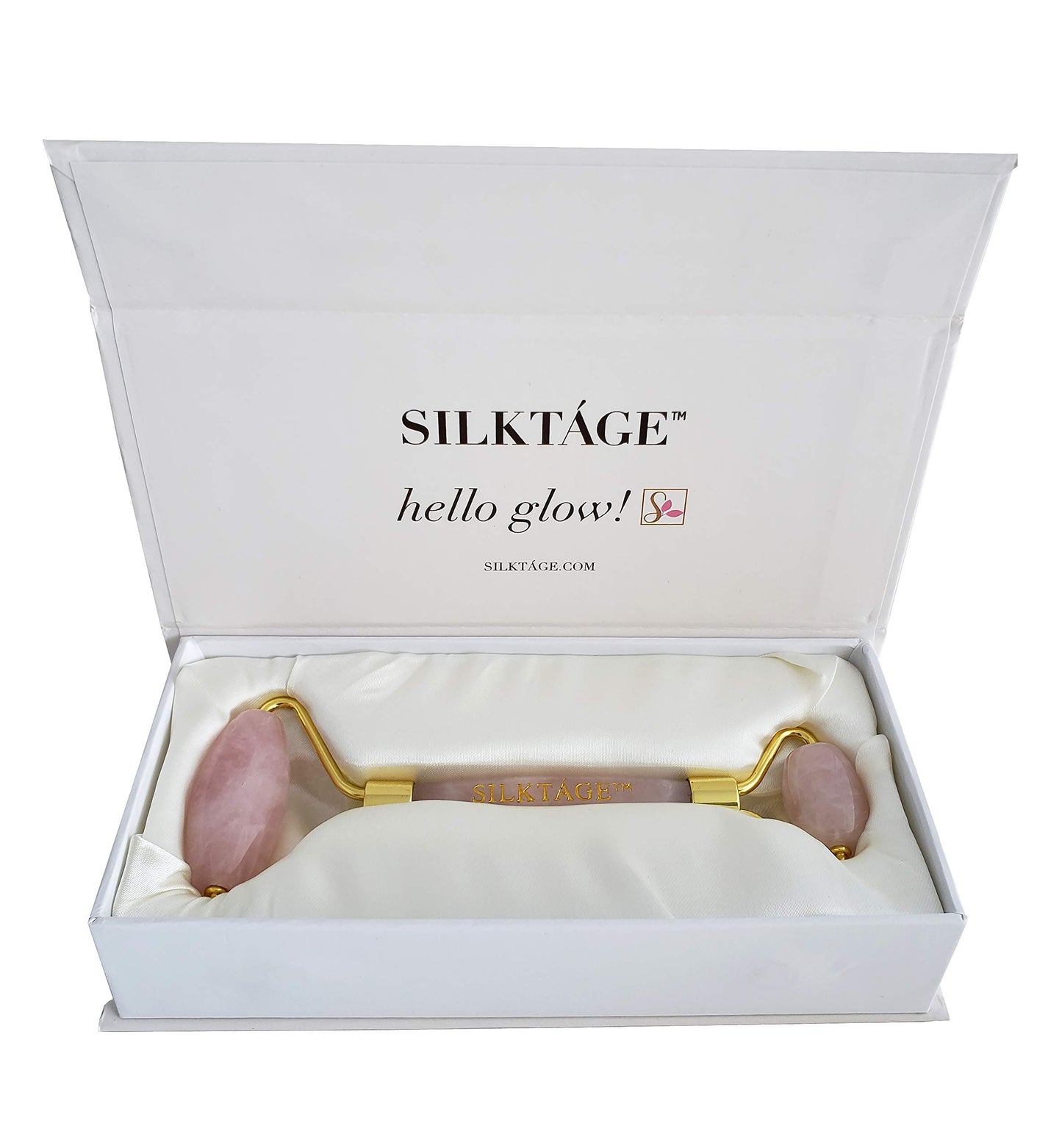 SILKTA?GE ROSE QUARTZ FACIAL ROLLER
