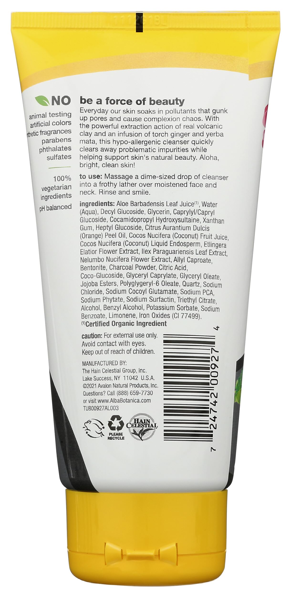 Alba Botanica Hawaiian Detox Cleanser, Anti-Pollution Volcanic Clay, 6 Oz