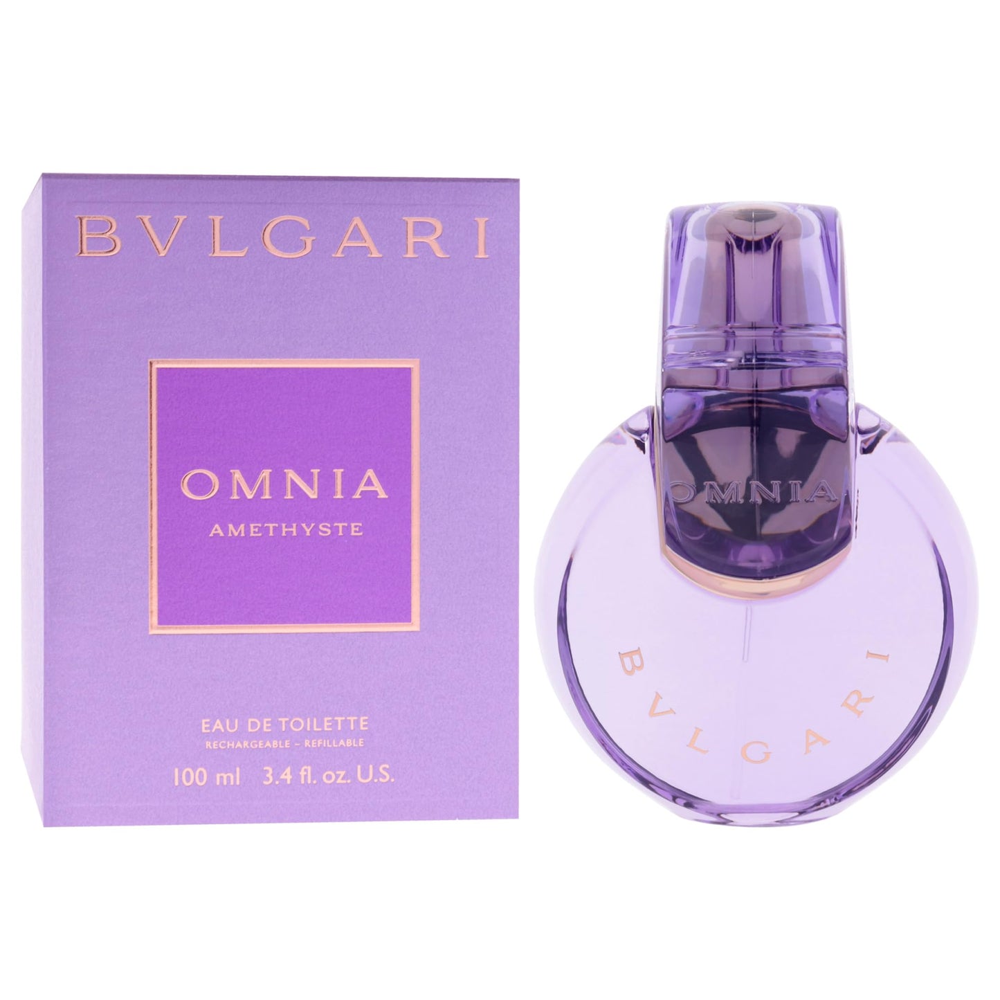 Bvlgari Omnia Amethyste by Bvlgari for Women - 3.4 oz EDT Spray (Refillable)