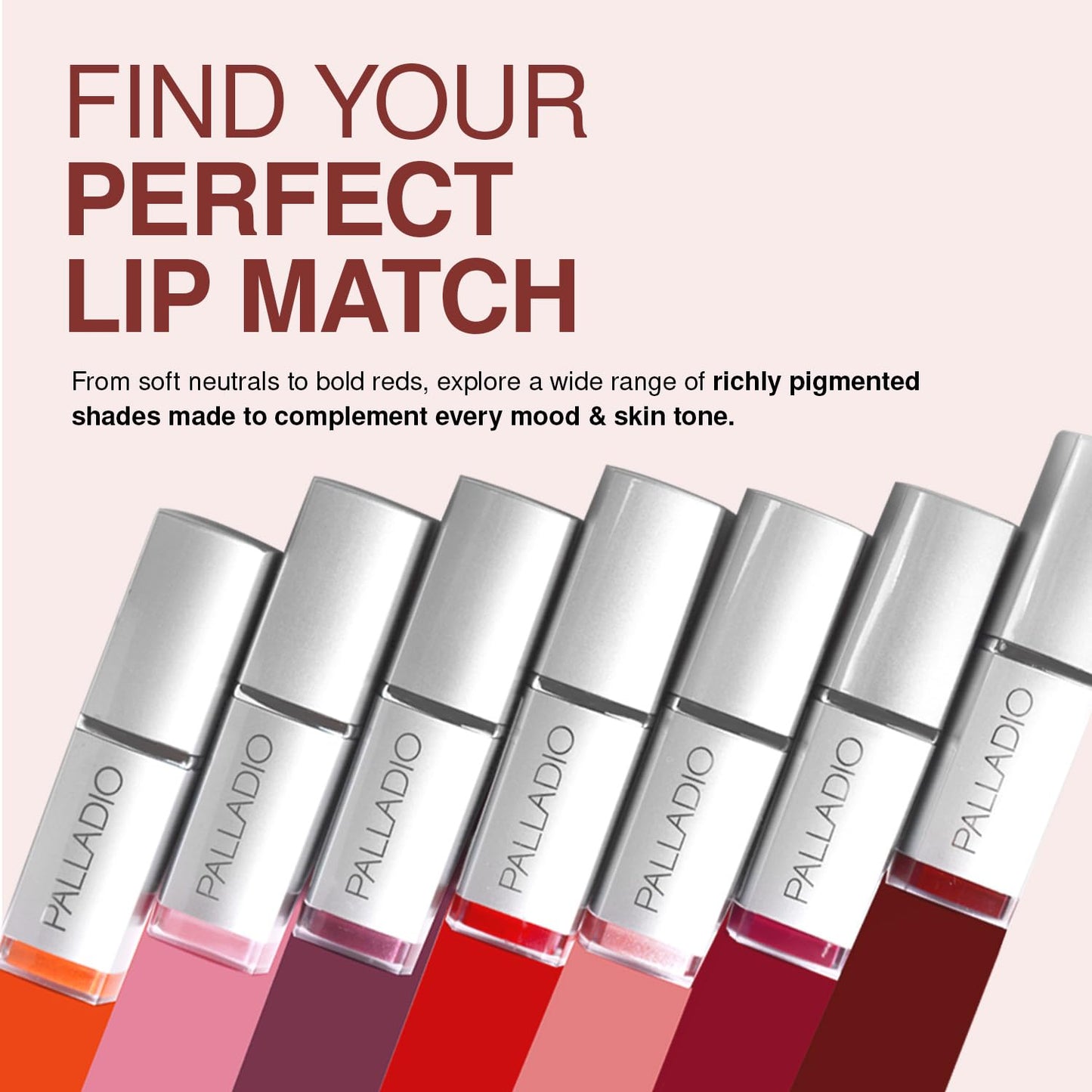 Palladio Herbal Lipstick, Rich Pigmented and Creamy Lip Color, Infused with Safflower, Ginseng, Ginkgo Biloba, Camellia and Aloe, Prevents Lips from
