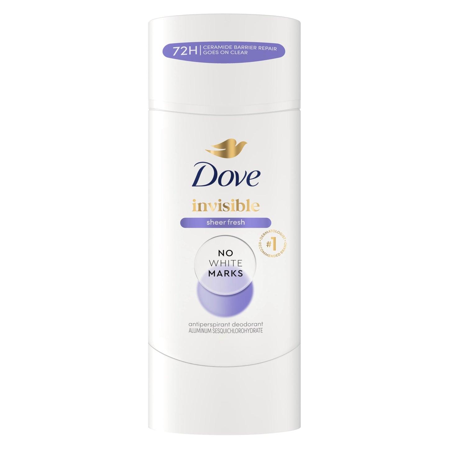 Dove Advanced Care Antiperspirant Deodorant Stick Sheer Fresh for Soft, Resilient Skin, with No White Marks & 72-Hour Sweat & Odor Protection, 2.6 oz Beauty and Personal Care Dove