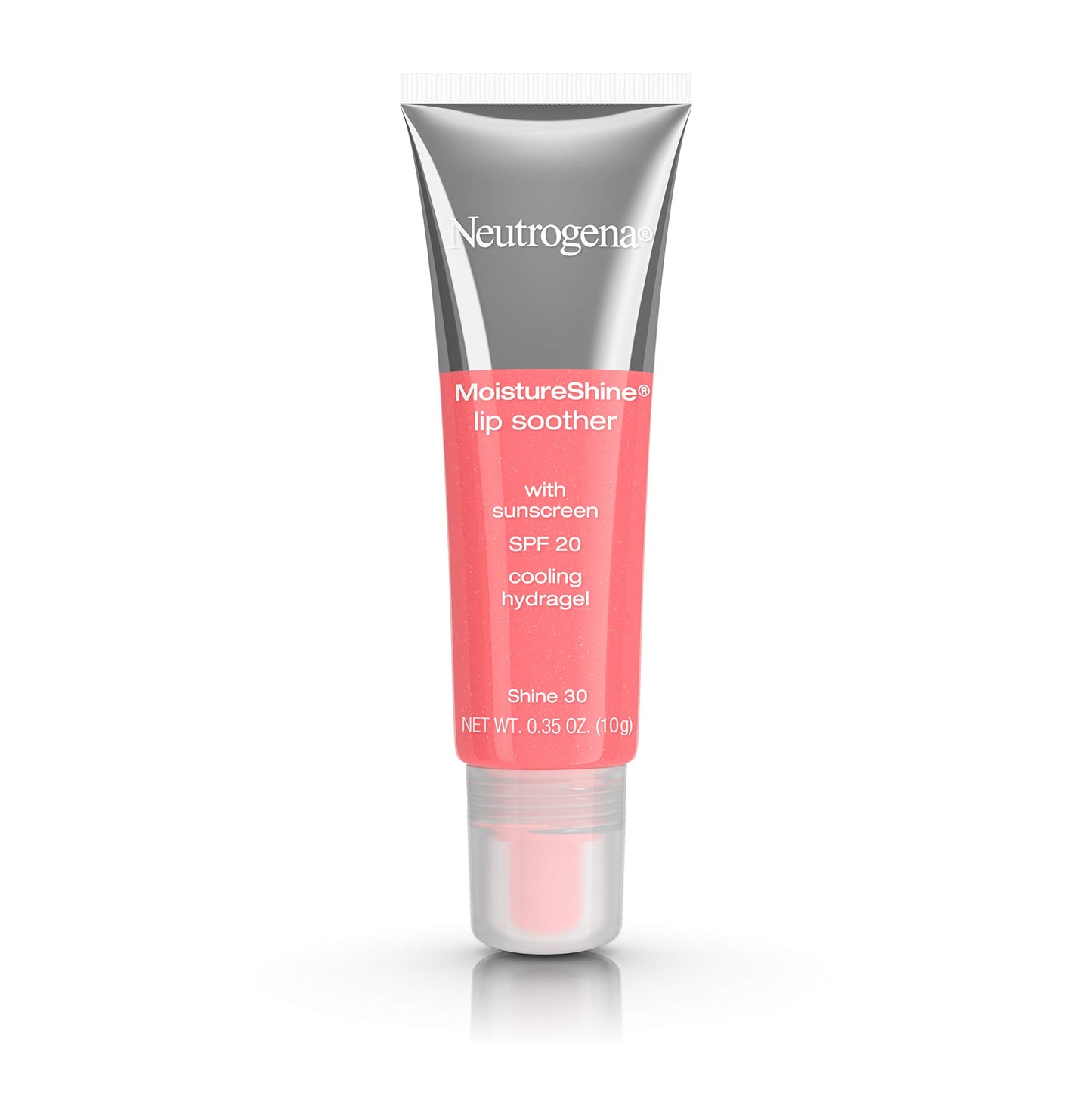 Neutrogena MoistureShine Lip Soother Gloss with SPF 20 Sun Protection, High Gloss Tinted Lip Moisturizer with Hydrating Glycerin and Soothing Cucumber