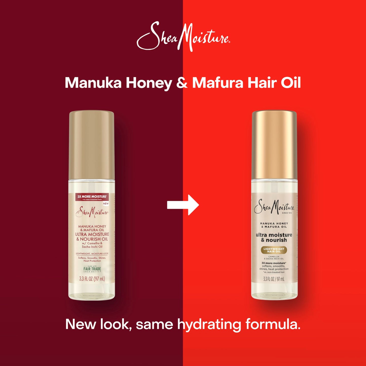 Shea Moisture Ultra Nourishing Manuka Honey & Mafura Oil Manuka Honey & Mafura Oil Instantly Hydrates And Smooths Hair 3.3 Fl Oz