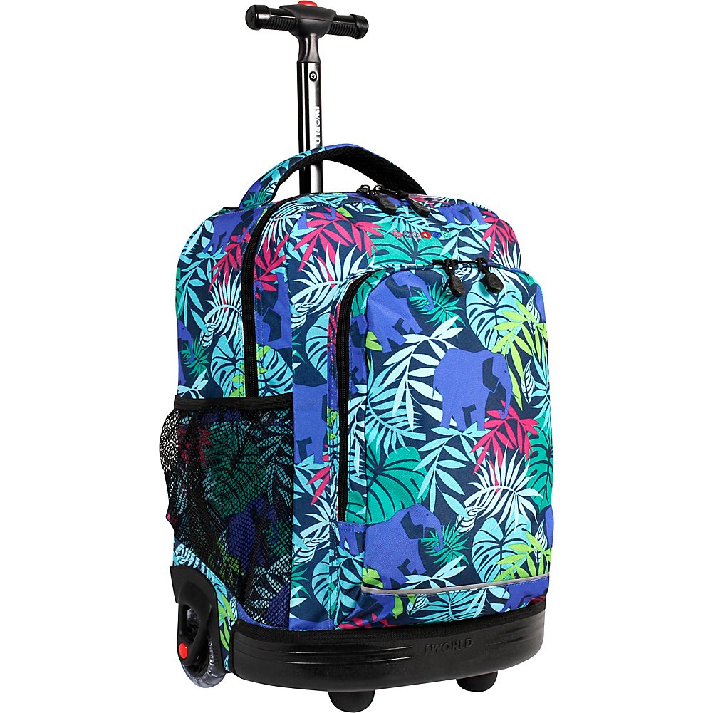 J World New York Sunny Rolling Backpack for Kids and Adults, Savanna, One Size