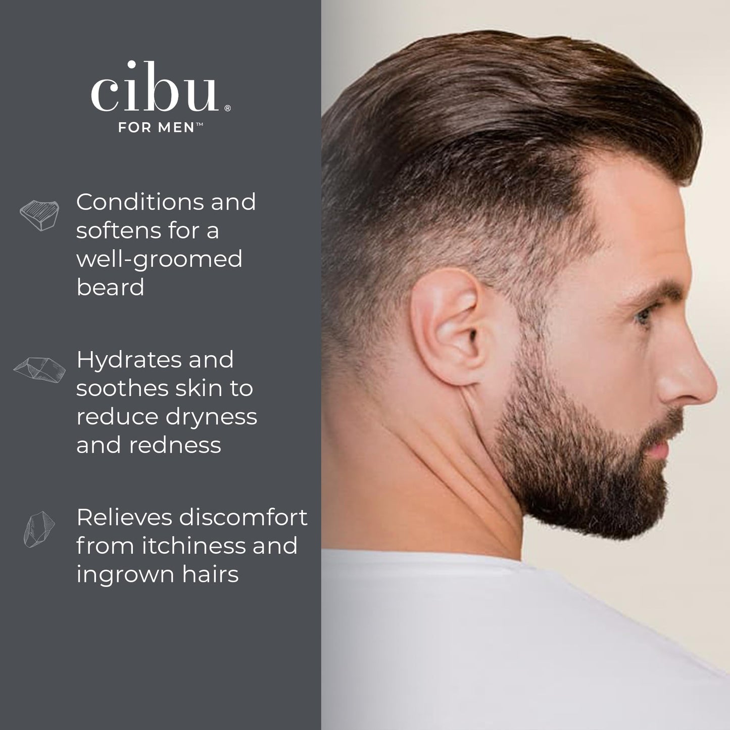 CIBU for Men Beard + Shave Oil - 2oz Pre-Shave Beard Oil for Men - Softens Beard, Relieves Itching, Moisturizes Skin, and Reduces Redness Beauty and Personal Care CIBU