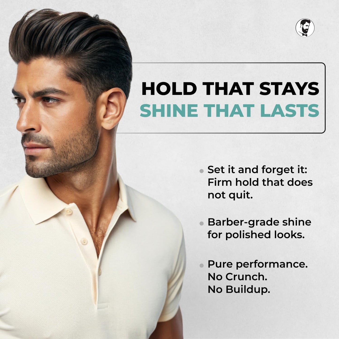 Gentlemen Republic 16oz Refined Hair Gel for Men - Premium Men's Hair Styling Product, 24 Hour High Hold & Shine. No Beeswax, Alcohol, or Parabens