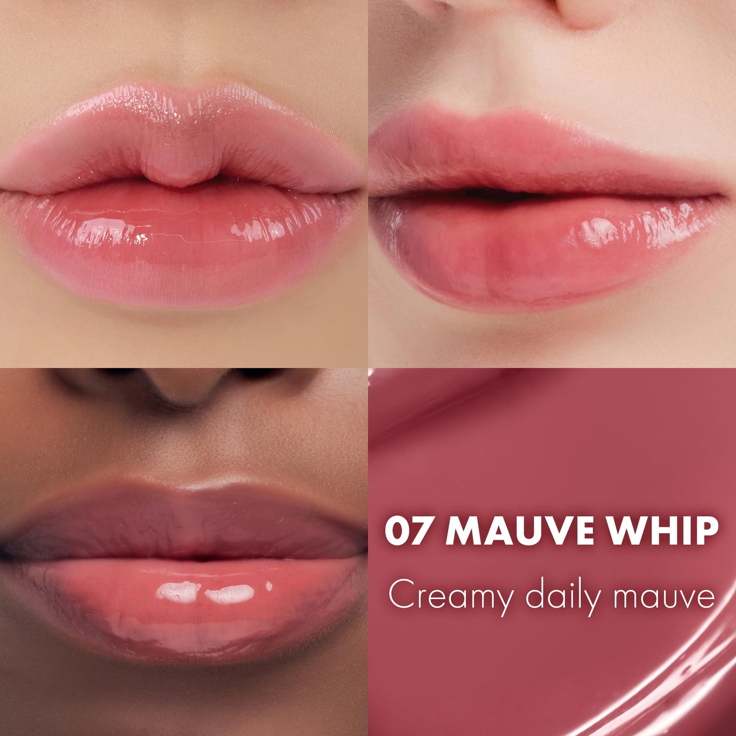 rom&nd GLASTING MELTING BALM 07 Mauve Whip - Hydrating Lip Gloss Stick for Juicy, Crystal-Clear Shine - Non-Sticky, Buildable Sheer Tinted Lip Balm Beauty and Personal Care rom&nd