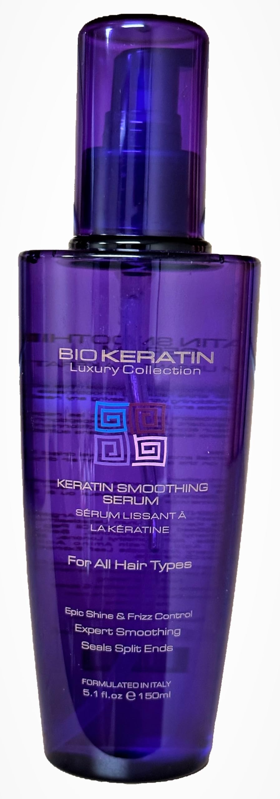 Bio Keratin Luxury Collection Keratin Smooothing Serum, 5.1 Fl Oz, 150 ml