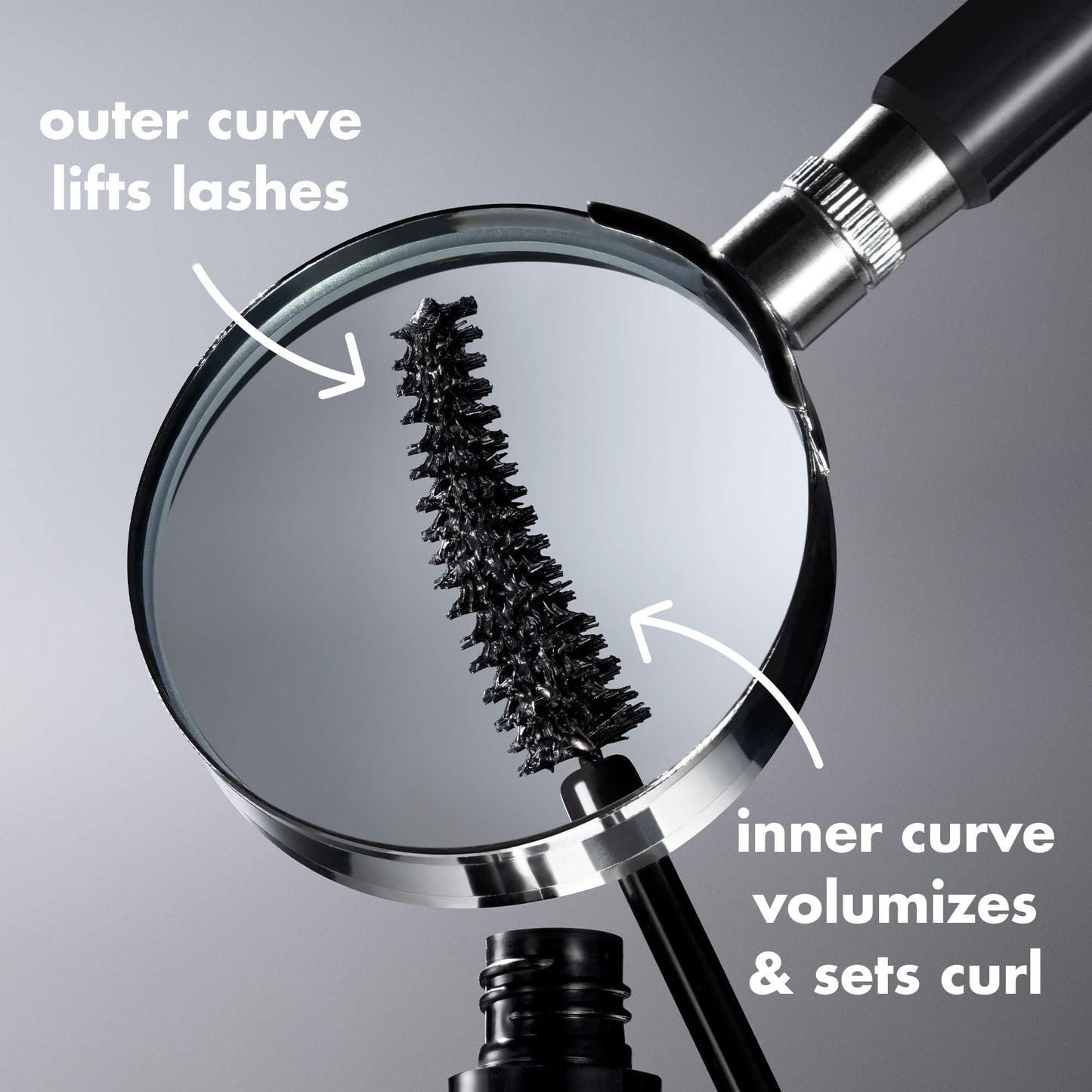 e.l.f. Incredi-Curl Mascara, Volumizing Mascara For A Bold, Lasting, Lifted Curl, Smudge-Resistant Formula, Vegan & Cruelty-Free, Dark Brown