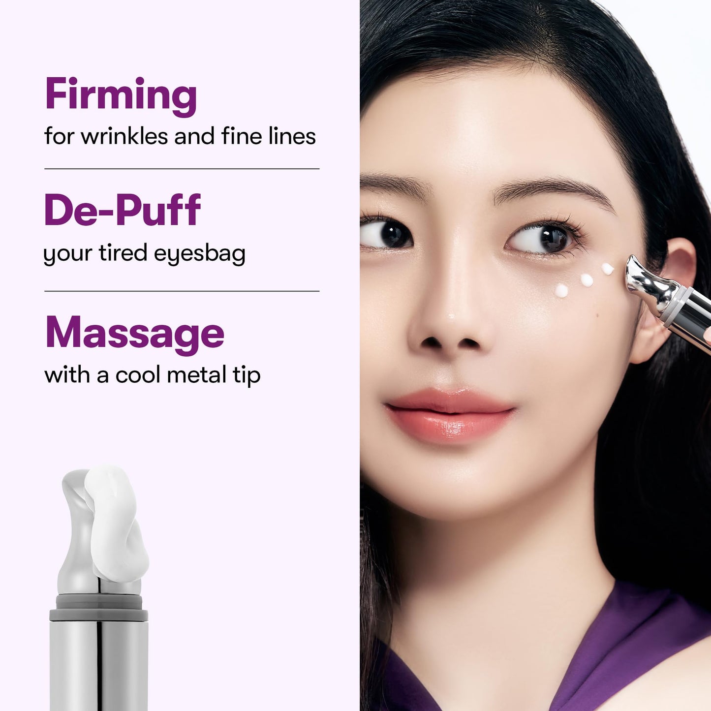 VT COSMETICS Reedle Shot Firming Eye Cream, 9-Peptide Complex, Bakuchiol & Hyaluronic Acid, Vibrating Metal Applicator for Puffiness, Fine Lines Beauty and Personal Care VT COSMETICS