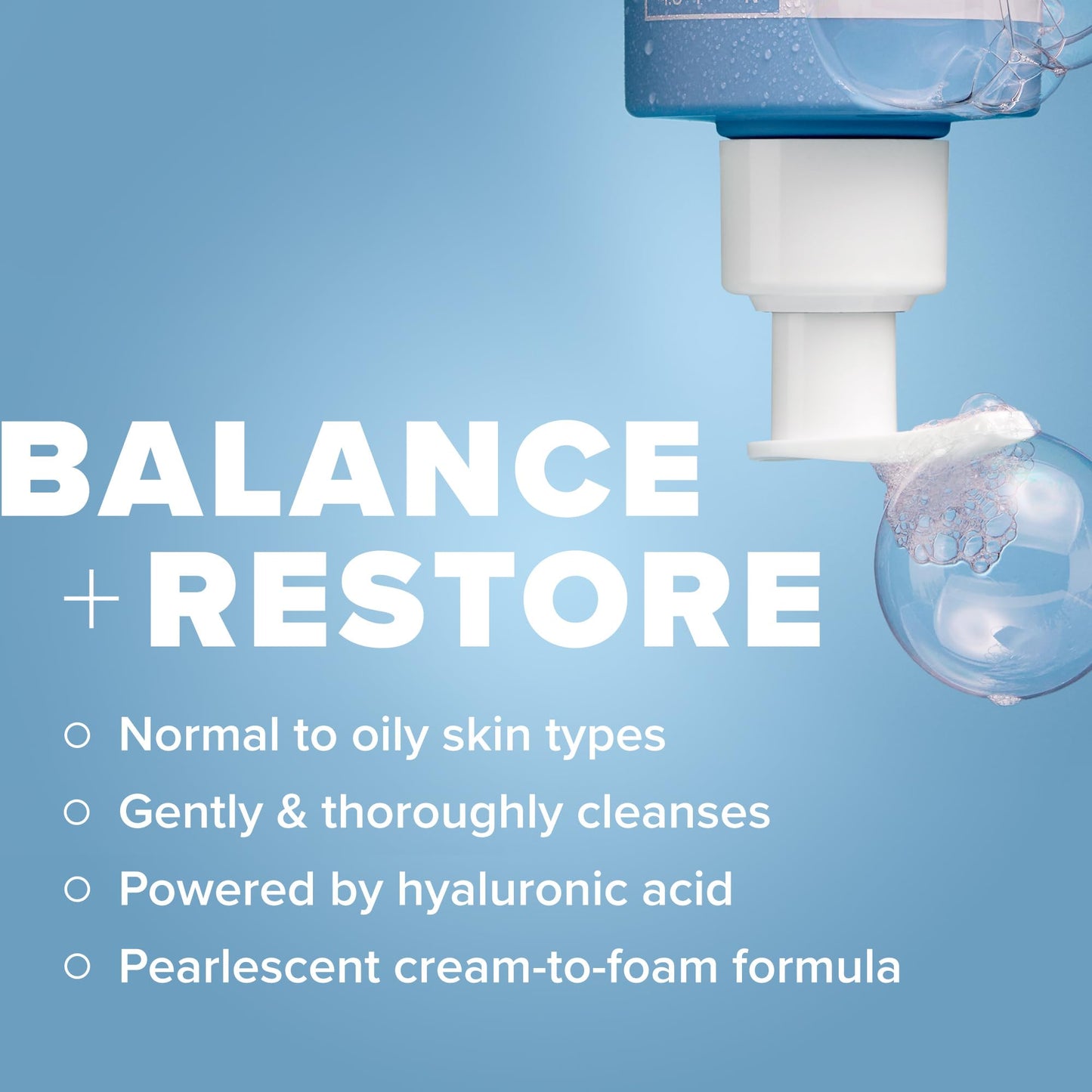 Paula's Choice RESIST Perfectly Balanced Foaming Facial Cleanser, Face Cleanser with Hyaluronic Acid & Aloe, Anti-Aging Face Wash, Large Pores & Oily