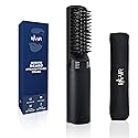IHHAIR Premium Beard Mini Straightener Brush, Professional Straightener Brush for Men, Rechargeable 6400 mAh Straightening Tool Heated Comb, for Short
