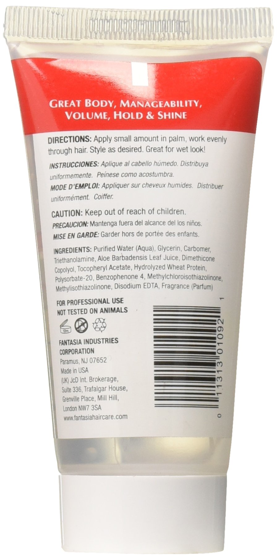 Fantasia Hair Polisher Styling Gel, 2.0 oz.