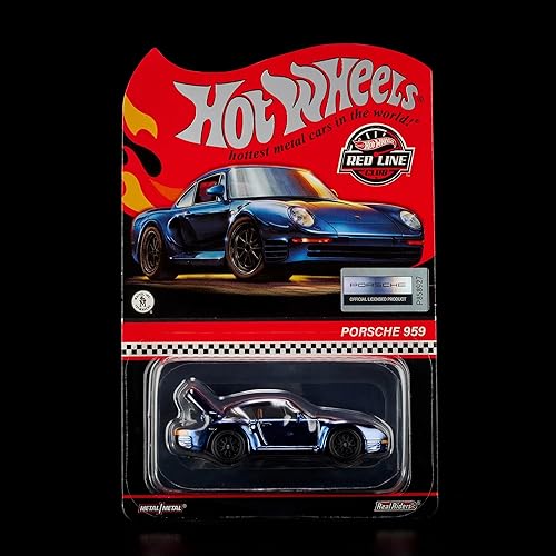 Hot Wheels Porsche 959 Blue RLC Exclusive Collectors Red Line