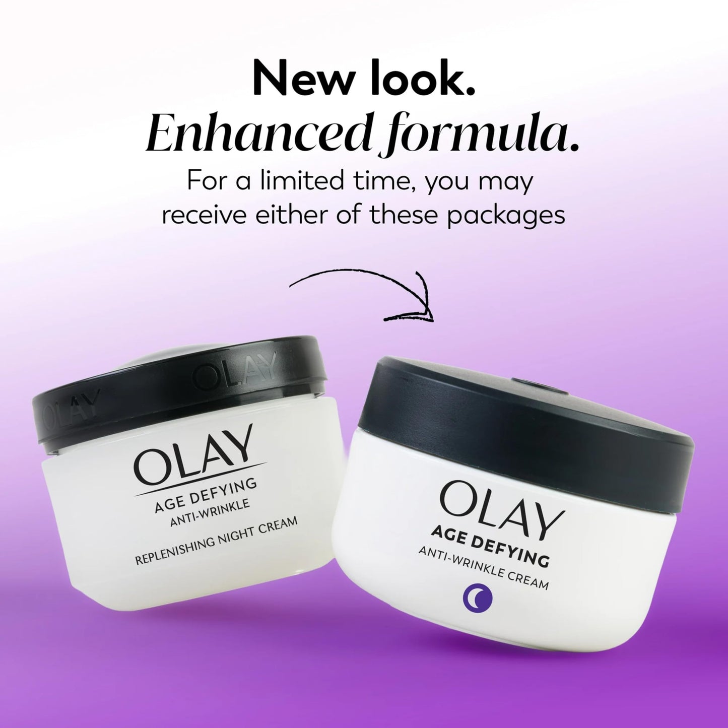 Olay Age Defying Anti-Wrinkle Night Cream, 2 Ounce (Pack of 2)