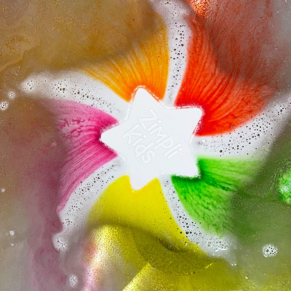 3 x Star Bath Bomb from Zimpli Kids, Create a Fizzing Bath Time Adventure Children’s Baff Bombz, Certified Biodegradable and Vegan Friendly Gift