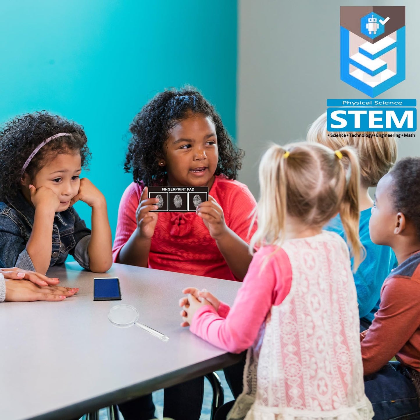 Detective Fingerprint Lab Kit for Kids – Fun STEM Science Experiment & Investigation Toy Gift for Boys & Girls Ages 6-12