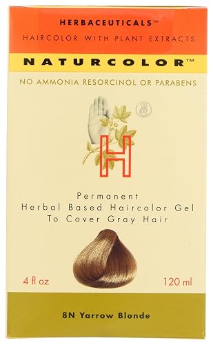 Naturcolor Haircolor - Yarrow Blonde Hair Dye, 4 Fl Oz (8N)