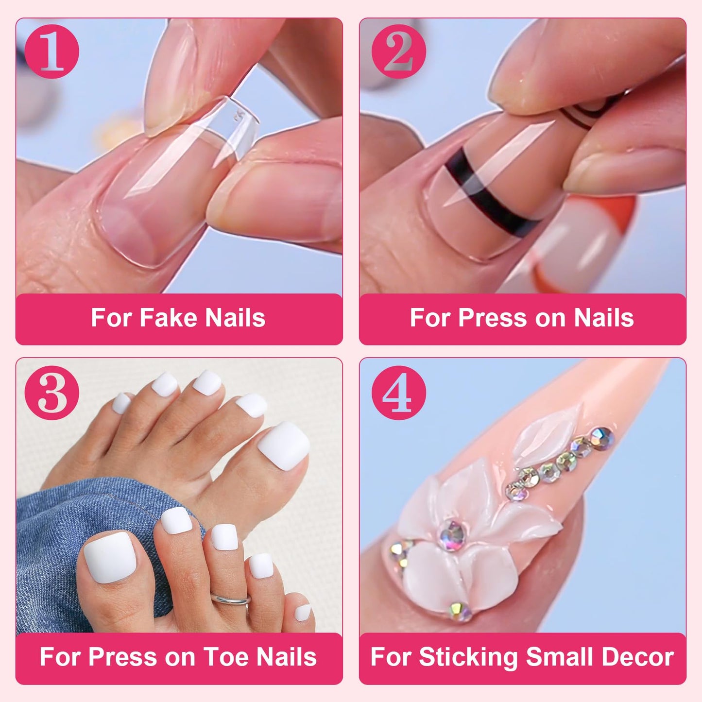 Makartt Brush-On Nail Glue for Press On Nails and Tips:Air Dry, 7ML,3 Packs Beauty and Personal Care Makartt
