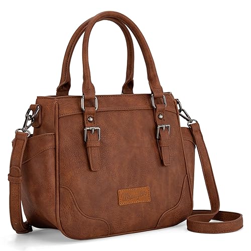 Wrangler Tote Bag for Women Brown Purse for Woman Medium Ladies Crossbody Handbag WG187-8318BR