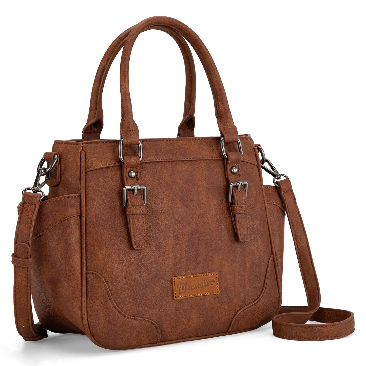 Wrangler Tote Bag for Women Brown Purse for Woman Medium Ladies Crossbody Handbag WG187-8318BR
